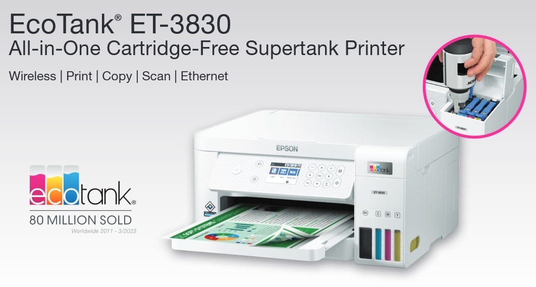 Epson EcoTank ET-3830 Specifications