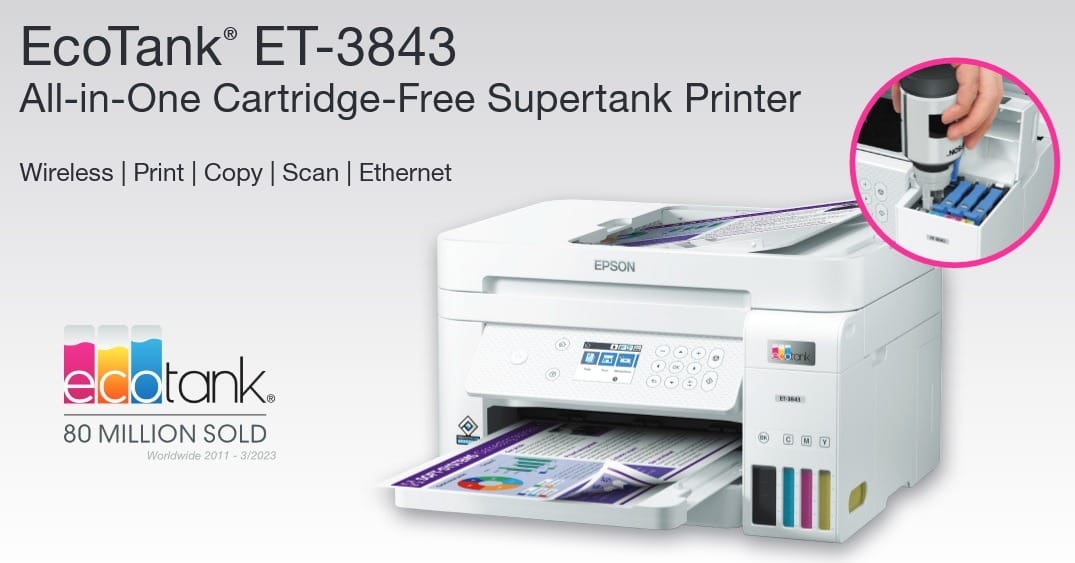 Epson EcoTank ET-3843 Specifications