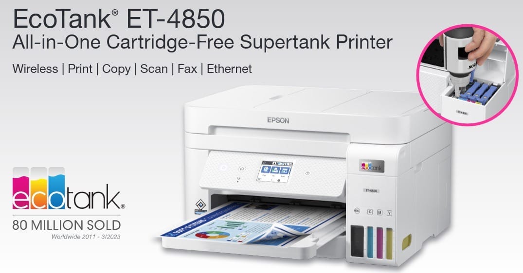Epson EcoTank ET-4850 Specifications