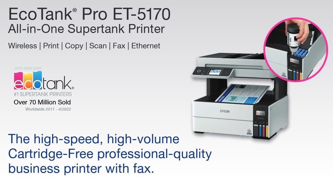 Epson EcoTank Pro ET-5170 Specifications