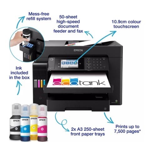 Epson EcoTank ET-16655 Specifications