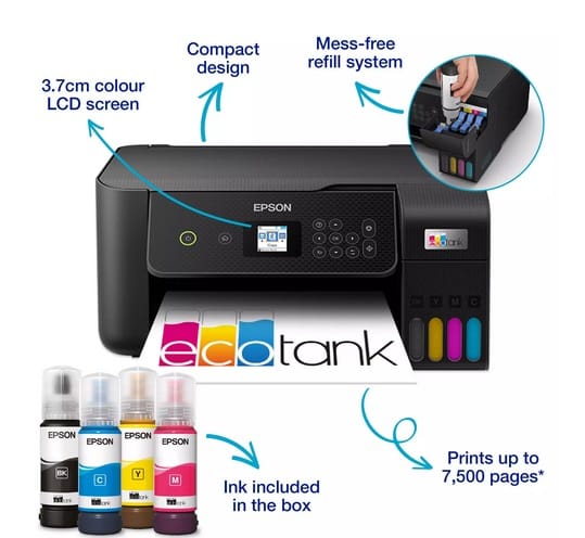 Epson EcoTank ET-2820 Specifications