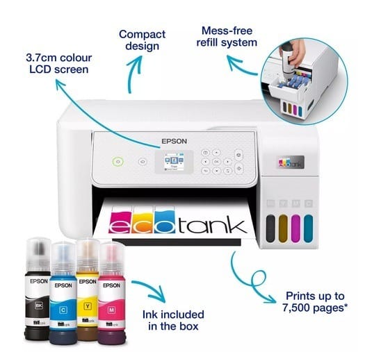 Epson EcoTank ET-2876 Specifications