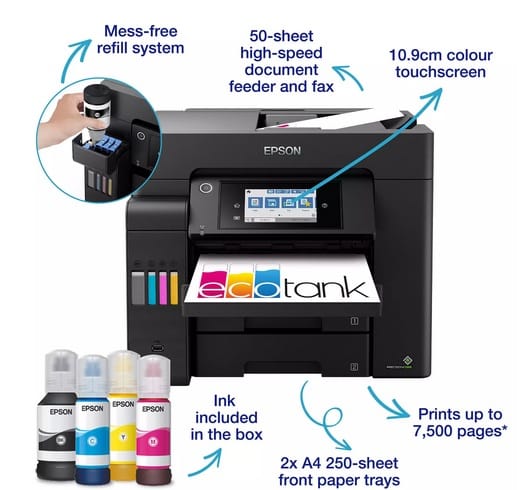 Epson EcoTank ET-5800 Specifications