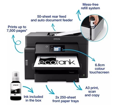 Epson EcoTank ET-M16600 Specifications