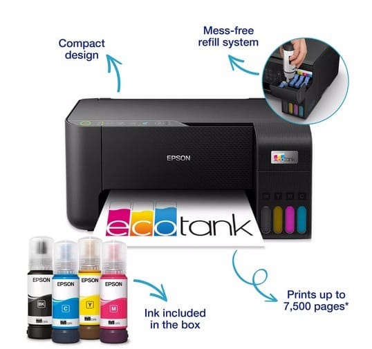 Epson EcoTank ET-2865 Specifications