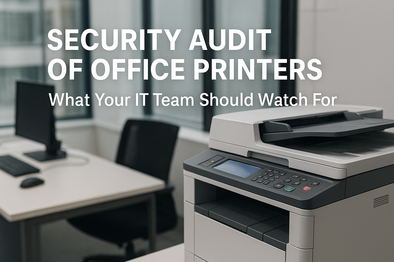 Security Audit of Office Printers: What Your IT Team Should Watch For